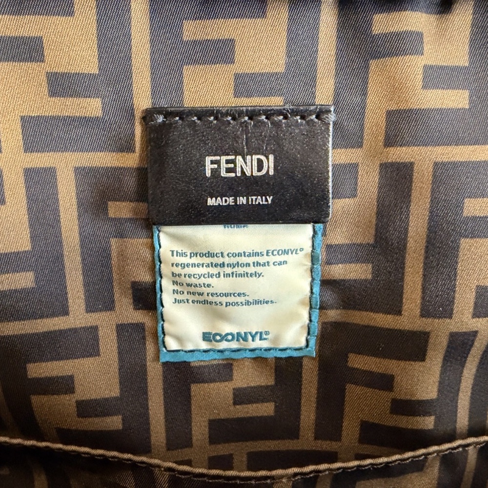 Fendi FF Logo Changing Diaper Bag Brown Monogram 7VB013 AFV5 - Picture 6 of 14
